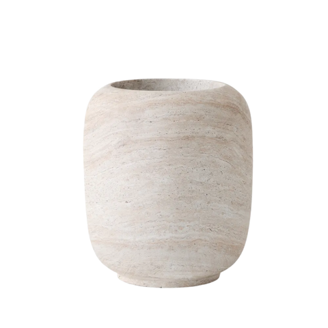 Mentos Pot - Travertine