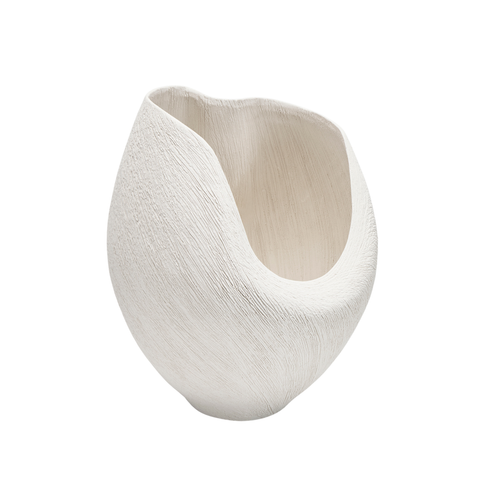 Nebula Deep Vase - Ivory