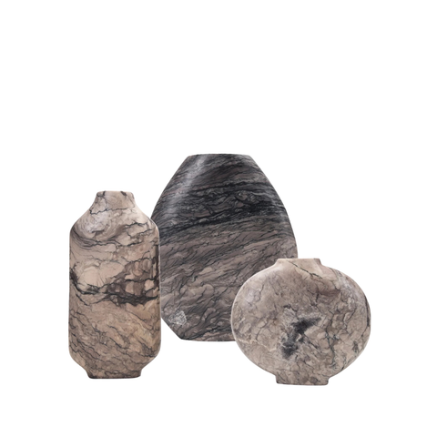 Celeste Vase - Grey Levanto