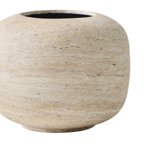 Mentos Pot - Travertine