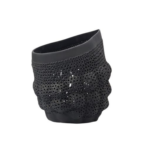 Porus Slant Bowl - Ebony