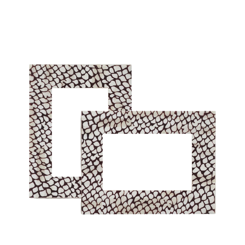 Pebbles Black & White Photo Frame