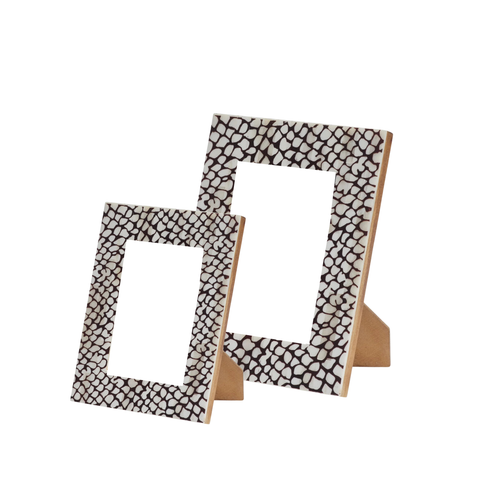 Pebbles Black & White Photo Frame