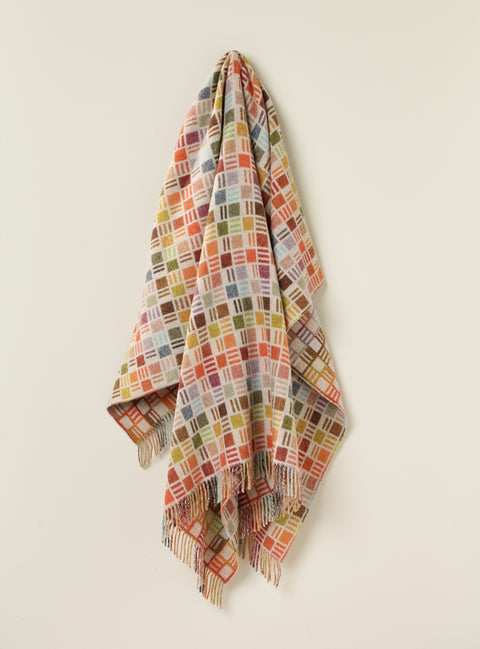 Bronte Ribbon Throw - Beige Multi