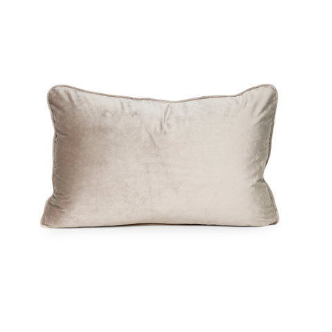 Luxe Velvet Cushion - Oat Milk