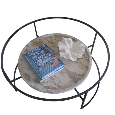 Aura Stone & Glass Coffee Table