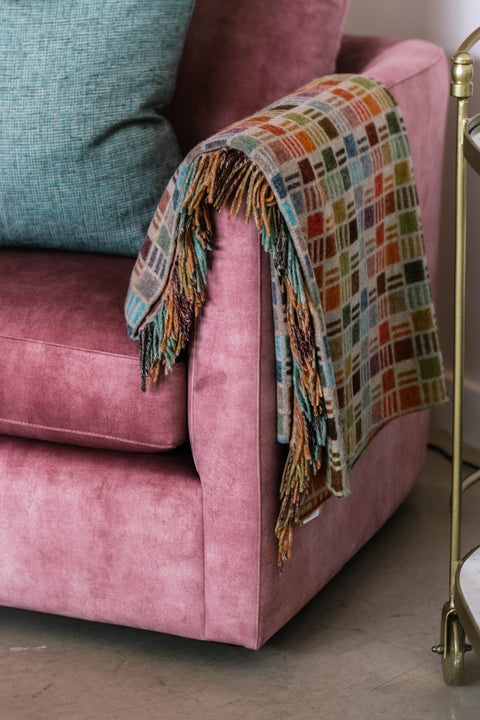 Bronte Ribbon Throw - Beige Multi