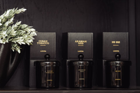 Lumira Glass Candle - Cuban Tobacco
