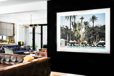 Pool and Palms by Stuart Cantor