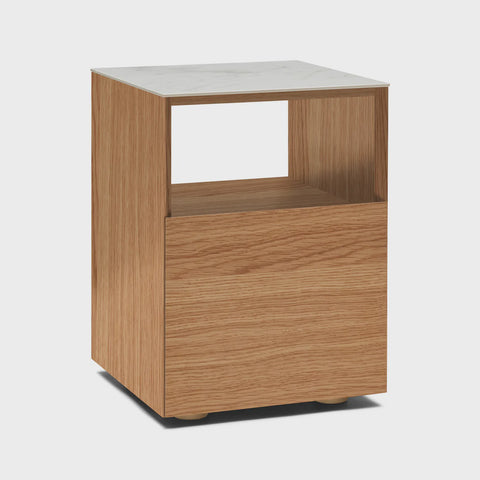 Mia Bedside - Natural Oak