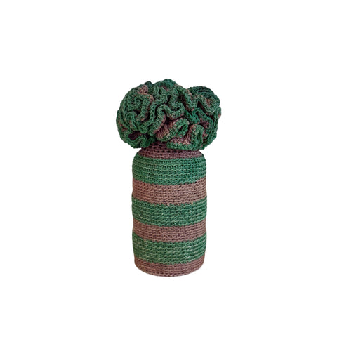 Antique Crochet Wrapped Bottle