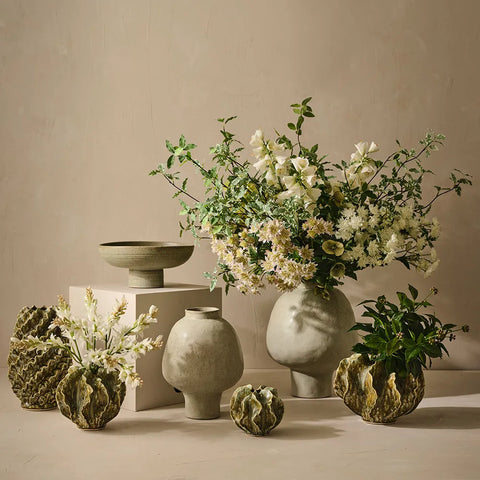 Petal Vase - Kelp
