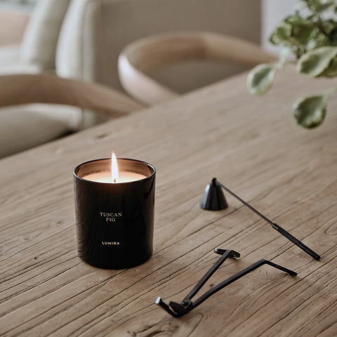 Lumira Glass Candle - Tuscan Fig