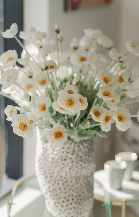 Poppy Spray - White