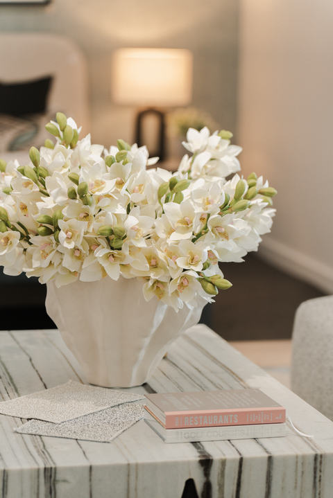 Orchid Cymbidium - White