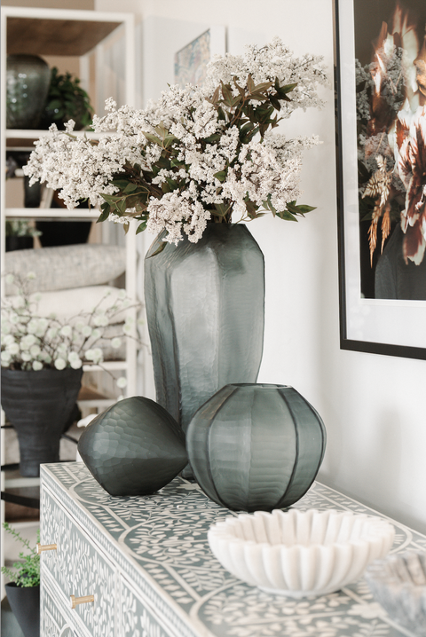 Diamond Vase - Smoke