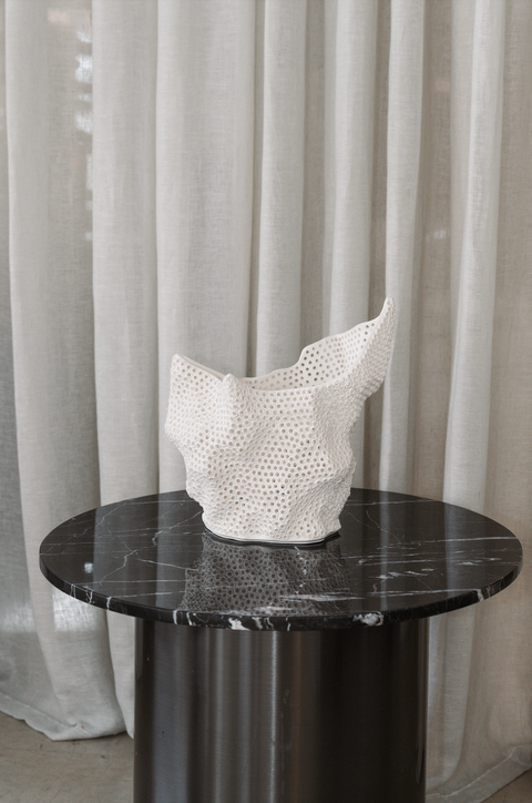 Corallia Vase - Ivory