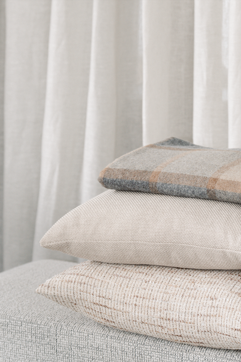 Organic Tweed Cushion - Rectangle