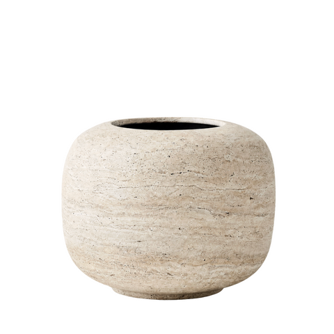 Mentos Pot - Travertine