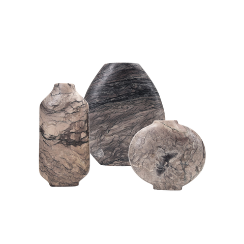 Celeste Vase - Grey Levanto