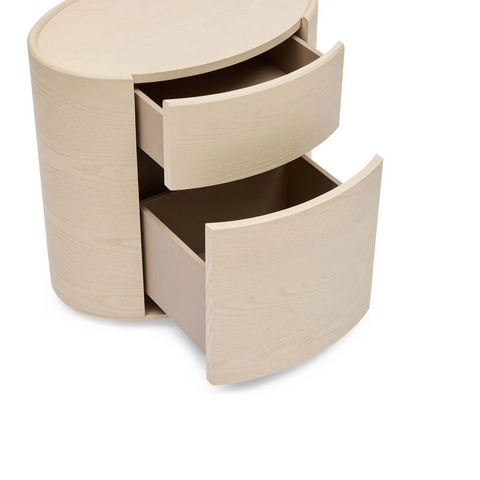 Eden Oval Bedside - Parchment