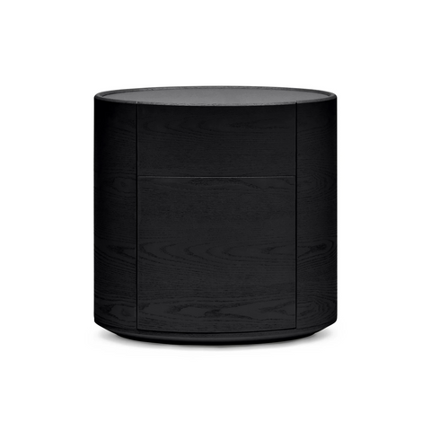 Eden Oval Bedside - Black Ash