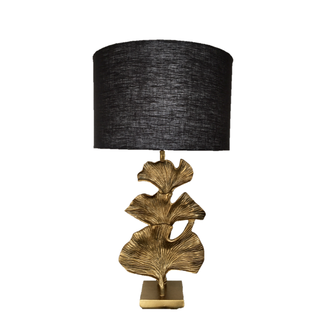 Gingko Leaf Brass Lamp