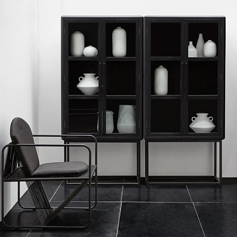 Black Wood Display cabinet