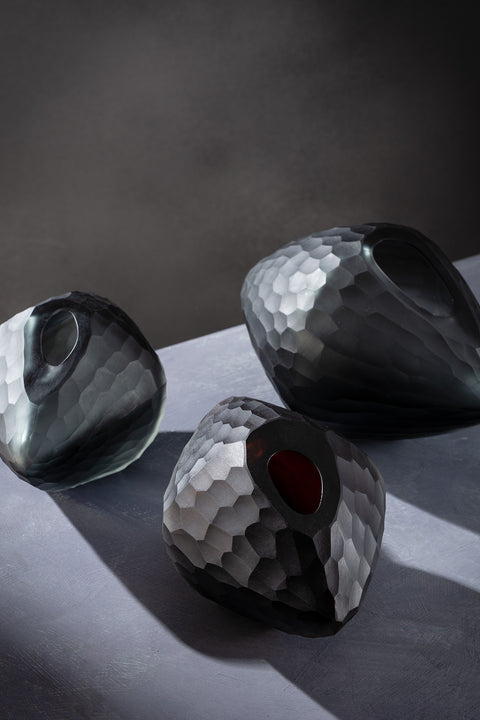 Diamond Vase - Smoke