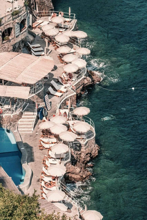 Hotel Santa Caterina (Large) by Stuart Cantor - White Frame