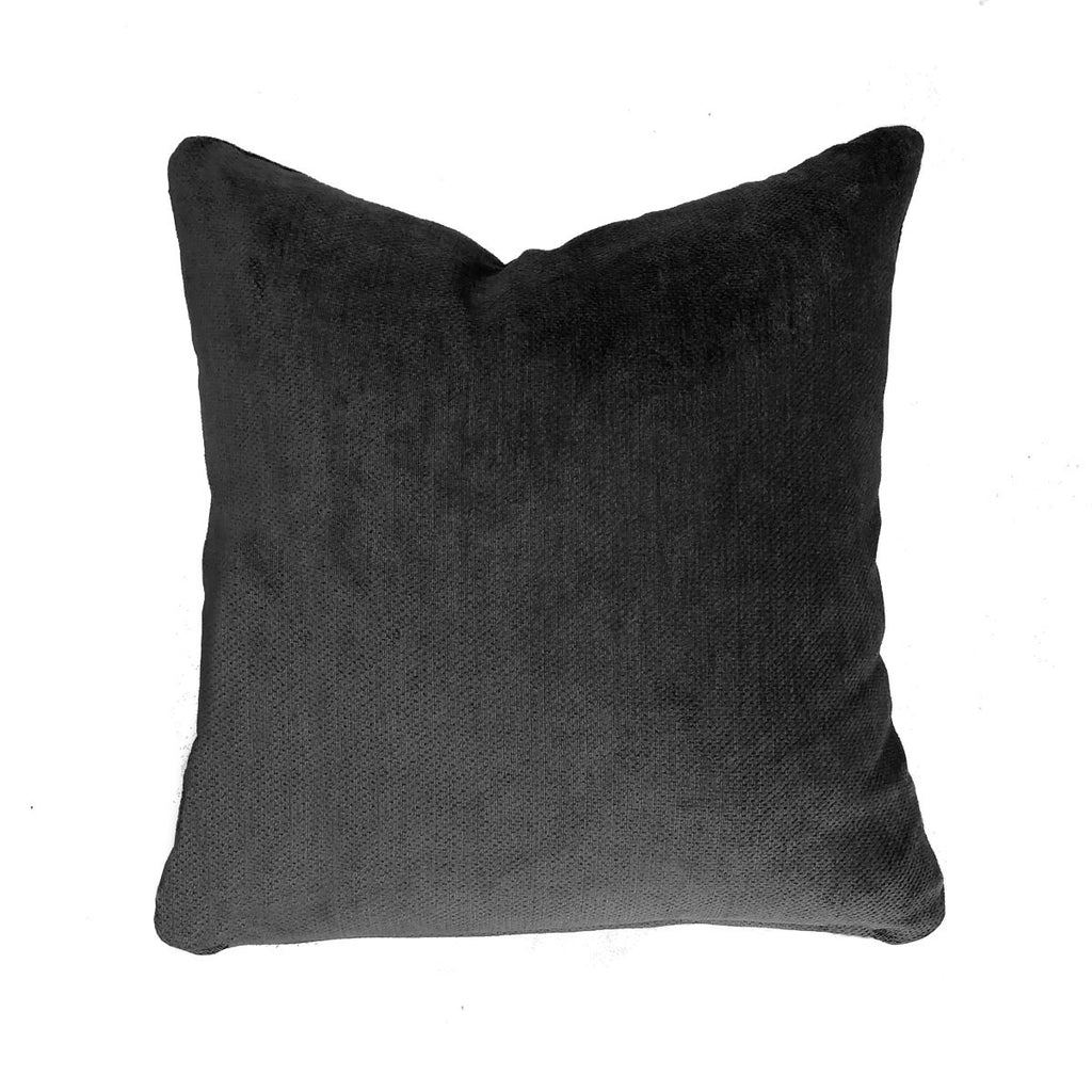 Leonardo Velvet Cushion - Onyx