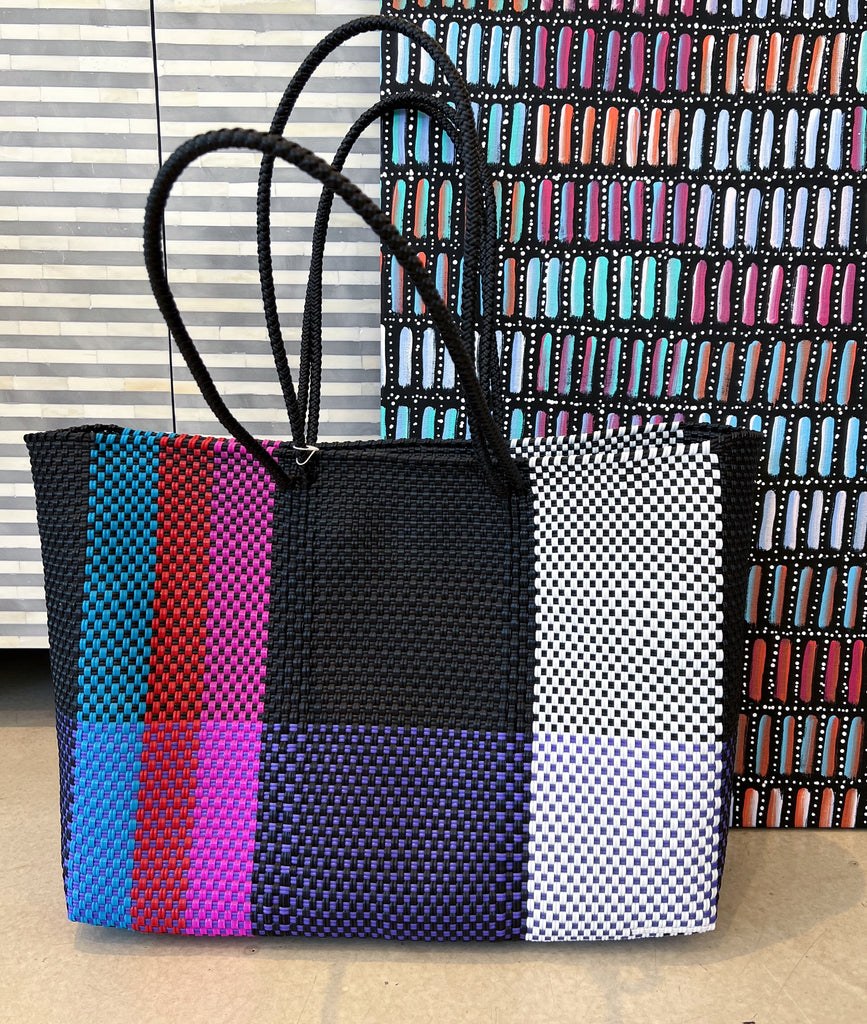 Sunray Tote from Mexico - Multicoloured Patchwork