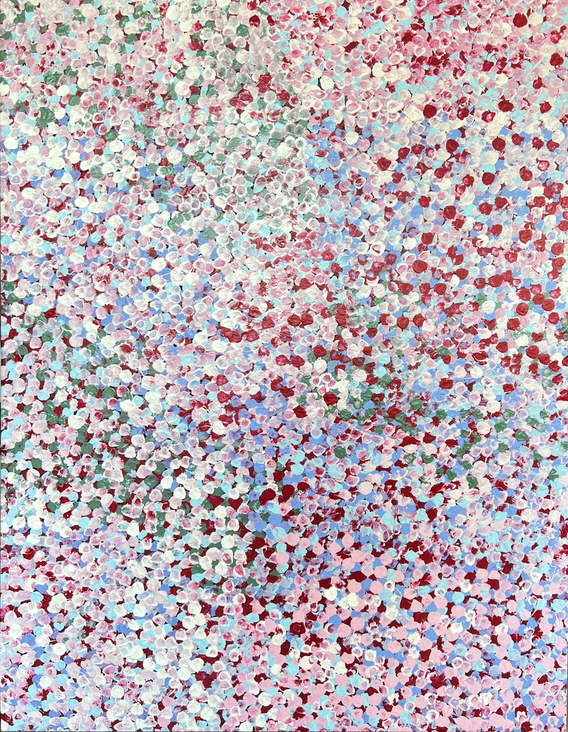 Spring Bush Plum (i) by Janet Golder 90 x 117cm