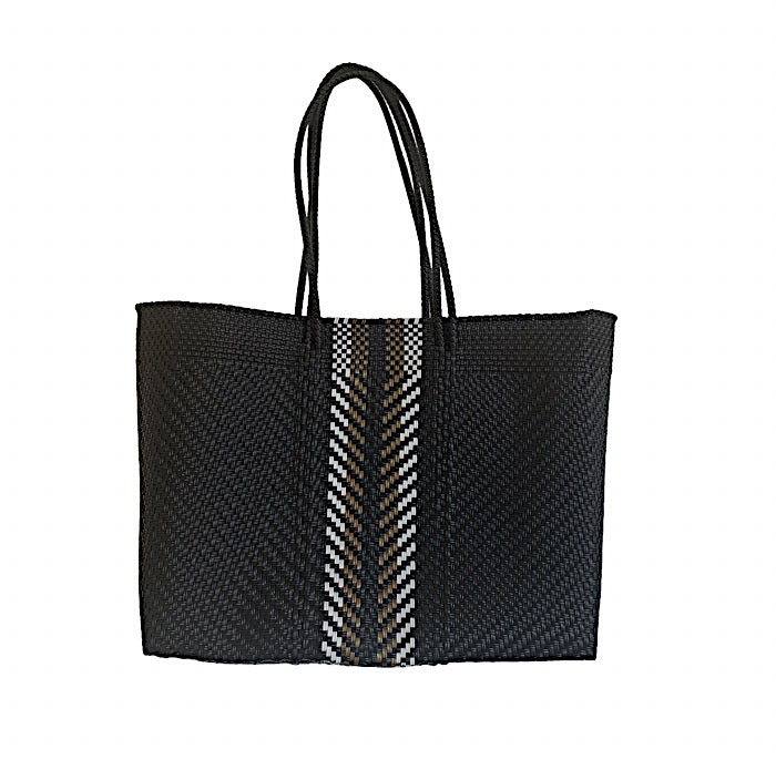 Sunray Tote from Mexico - Black and Gold